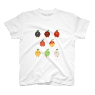 りんご8色ぴよ Regular Fit T-Shirt