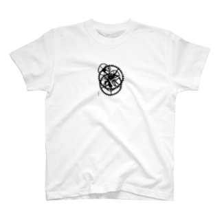 時計B縦「足跡を残して」より　©satch Regular Fit T-Shirt