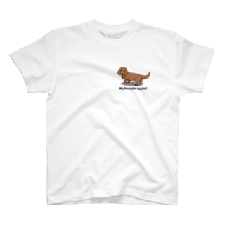 ダックスレッド（両面2） T-Shirt