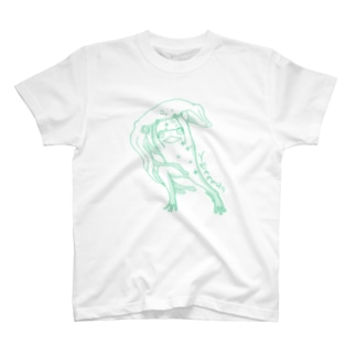 ダイオウイカとカエル（グリーン） T-Shirt