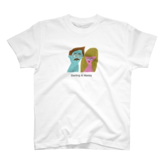 Darling & Honey (TEXT BK) Regular Fit T-Shirt