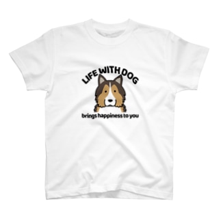 犬と共に（シェルティ） Regular Fit T-Shirt