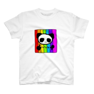 LGBT手話パンダ Regular Fit T-Shirt