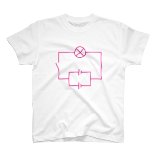 並列つなぎ（蛍光ピンク） Regular Fit T-Shirt