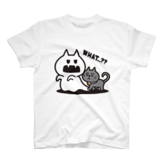 バイキンおばけとネコ Regular Fit T-Shirt