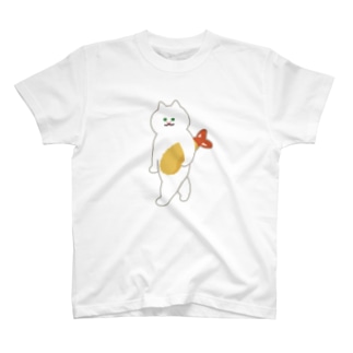 大 フチあり エビフライをさわやかに持ち運ぶ猫 Suiminグッズのお店 Suimin Goods のtシャツ通販 Suzuri スズリ 大 フチあり エビフライをさわやかに持ち運ぶ猫 Suiminグッズのお店 Suimin Goods のtシャツ通販 Suzuri スズリ