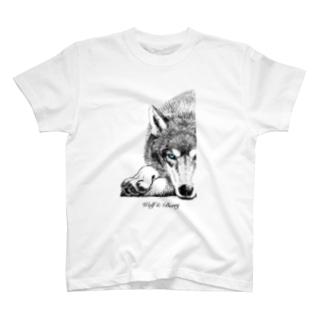 オオカミ Regular Fit T-Shirt