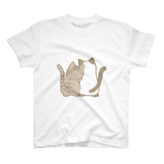 仲良し猫の背中　キジトラ&ポインテッド Regular Fit T-Shirt