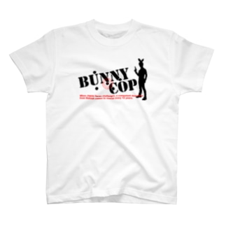 BUNNY COP LOGO B&R Tシャツ