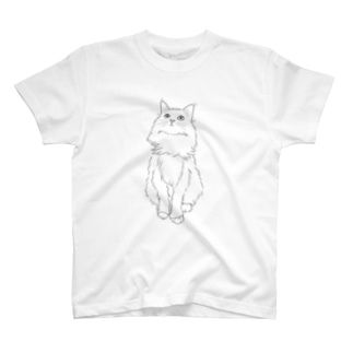 星見上げるネコ Regular Fit T-Shirt
