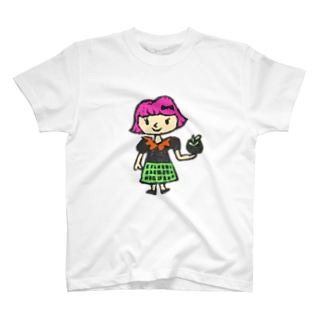 女の子とりんご Regular Fit T-Shirt