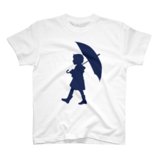 雨のお散歩 Regular Fit T-Shirt