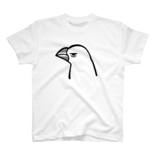ジト目の白文鳥 Regular Fit T-Shirt