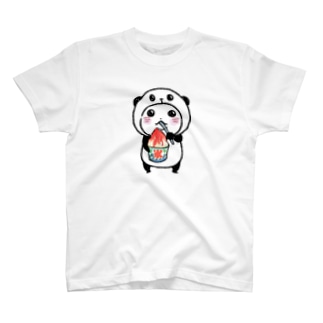 パンダinぱんだ(かき氷) Regular Fit T-Shirt