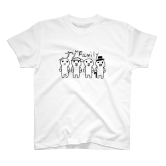 謎のキャラクター Family Ver. Regular Fit T-Shirt