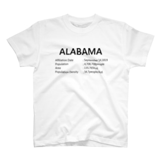 01_ALABAMA_black Regular Fit T-Shirt