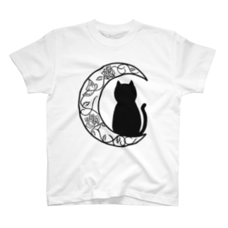 月と猫 Regular Fit T-Shirt