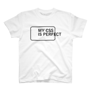 MY CSS IS PERFECT-CSS完全に理解した-英語バージョンロゴ Regular Fit T-Shirt