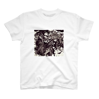 踊る細胞(monochrome) Regular Fit T-Shirt