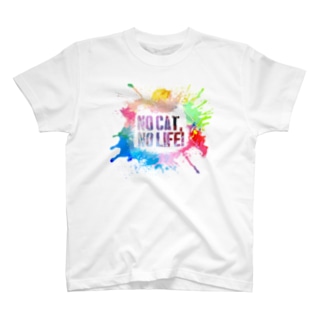 NO CAT, NO LIFE! (Colorful) Regular Fit T-Shirt