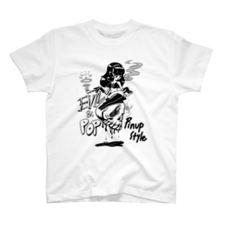 “evil & pop" #1 Regular Fit T-Shirt