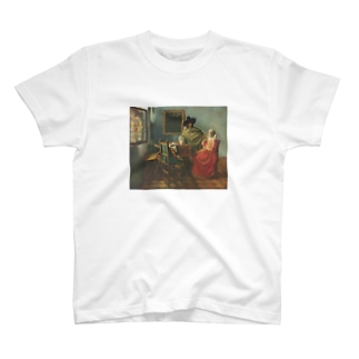 フェルメール / 『紳士とワインを飲む女』1658年 Regular Fit T-Shirt