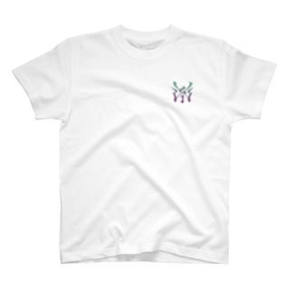 Y'sロゴ Fox T 白(Color Print) Regular Fit T-Shirt