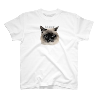 漫画風チョコ棒 siamese cat シャム猫 Regular Fit T-Shirt