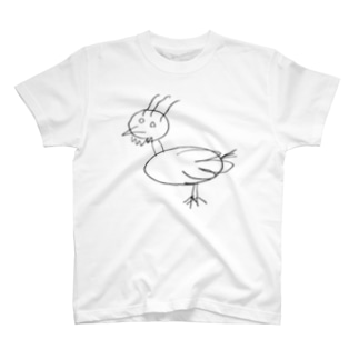ながはなさんの描いた鳥(黒) Regular Fit T-Shirt