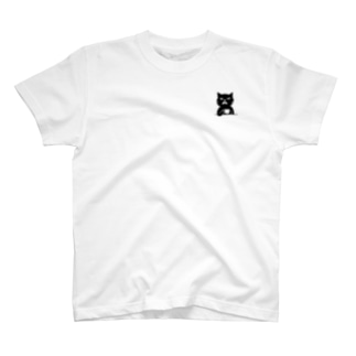 喫茶・髭猫ロゴ② Regular Fit T-Shirt