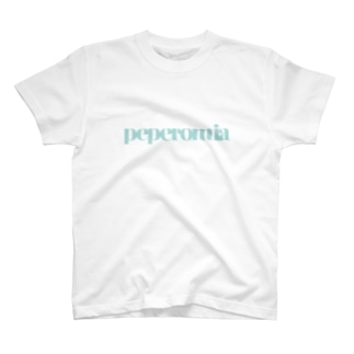 peperomia ペペロミアブルーロゴT Regular Fit T-Shirt