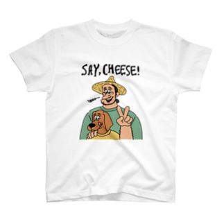 SAY,CHEESE！ Regular Fit T-Shirt
