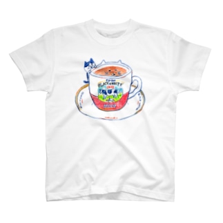 猫香港式ミルクティーTシャツ T-Shirt
