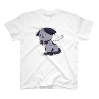 注射怖い猫(文字なし) Regular Fit T-Shirt