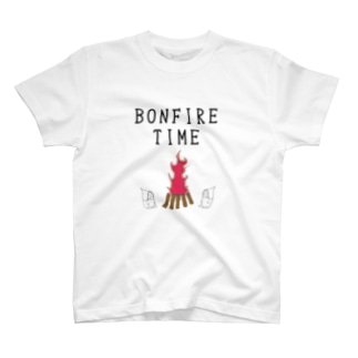 BONFIRE TONTTU-焚火をするトントゥくん Regular Fit T-Shirt
