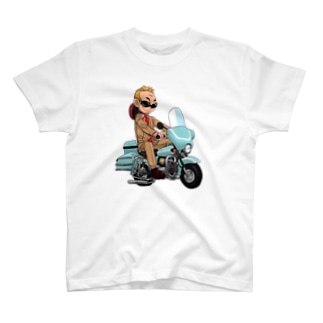 バイク＆サルっぽいオジサン Regular Fit T-Shirt