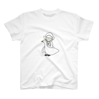 女の子と白鳥 T-Shirt