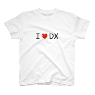 I love DX + 機械学習プロジェクトキャンバス (white) Regular Fit T-Shirt