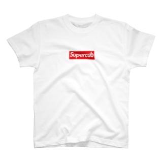 Supercub Box Logo（Post Red） Regular Fit T-Shirt