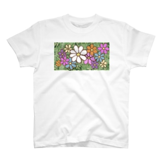 手描きのお花 Regular Fit T-Shirt