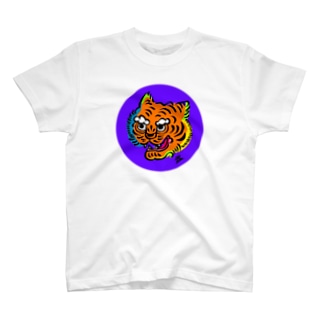 Tiger face ネオン Regular Fit T-Shirt