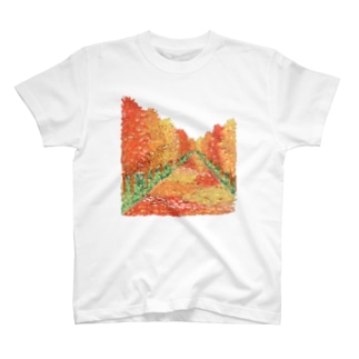 秋の散歩道 Regular Fit T-Shirt
