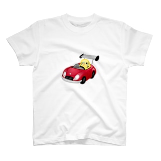 Chubby Bird レーシングカーに乗ったセキセイインコ T-Shirt