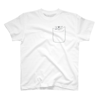 フクロモモンガ in ポッケ（有バックプリント） Regular Fit T-Shirt