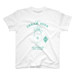 クリームソーダ/グリーン Regular Fit T-Shirt
