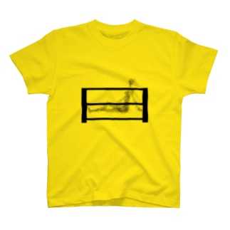 1漢字[日]★001 半身浴_黒字 Regular Fit T-Shirt