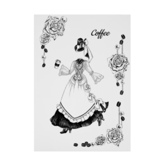 【Lady's sweet coffee】コーヒー Stickable Poster