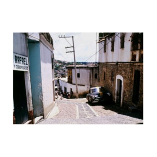 CG絵画：タスコの街の風景画　CG art: view of Taxco Stickable Poster