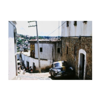 メキシコ：タスコの街の石畳　Mexico: view of Taxco Stickable Poster