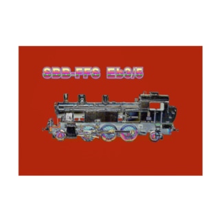 CG絵画：スイスの蒸気機関車　CG art: SBB Eb3/5 steam locomotive Stickable Poster